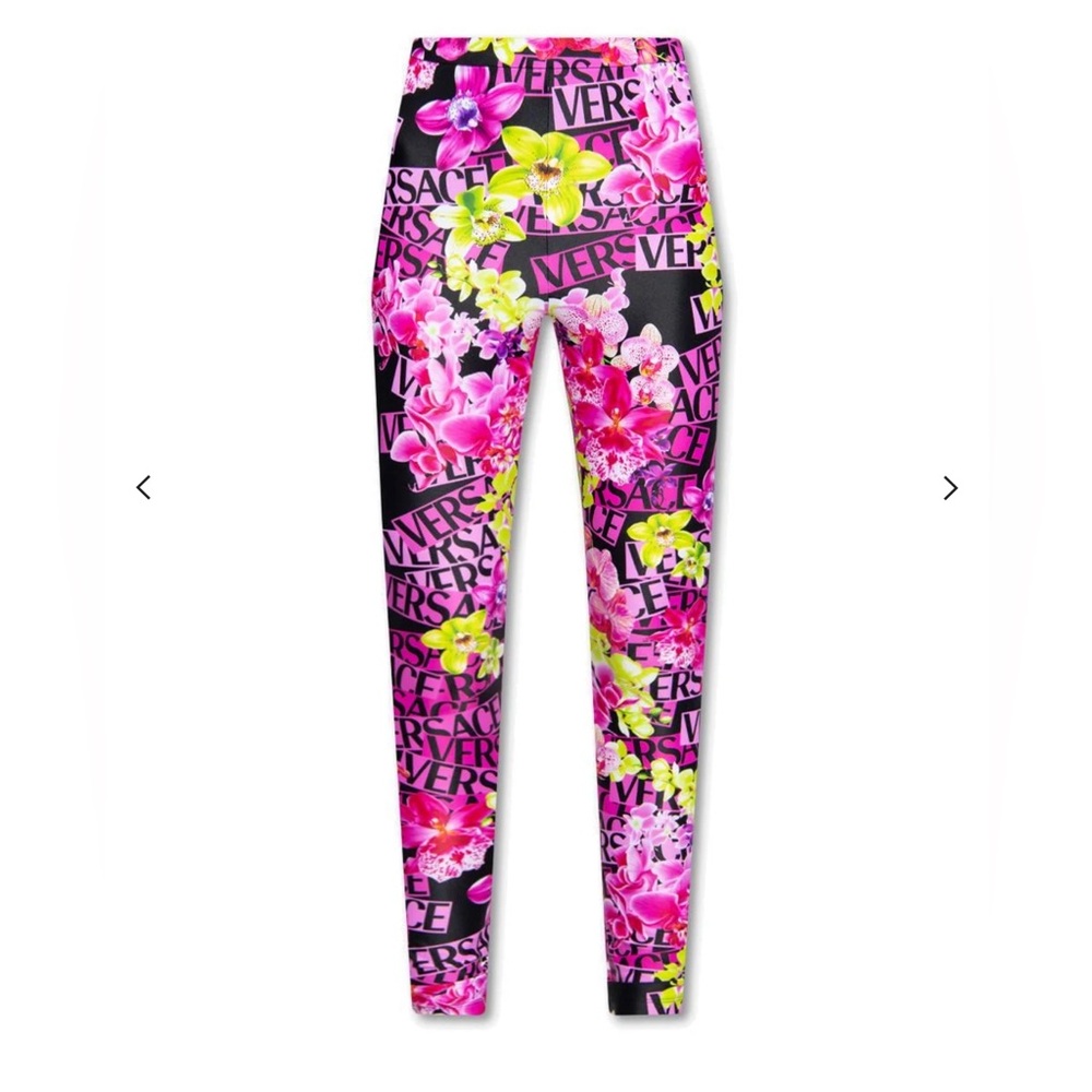 Versace floral leggings